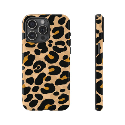 Stylish Mocha Leopard Print Phone Case