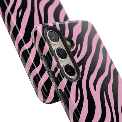 Stylish Blush Zebra Print Phone Case