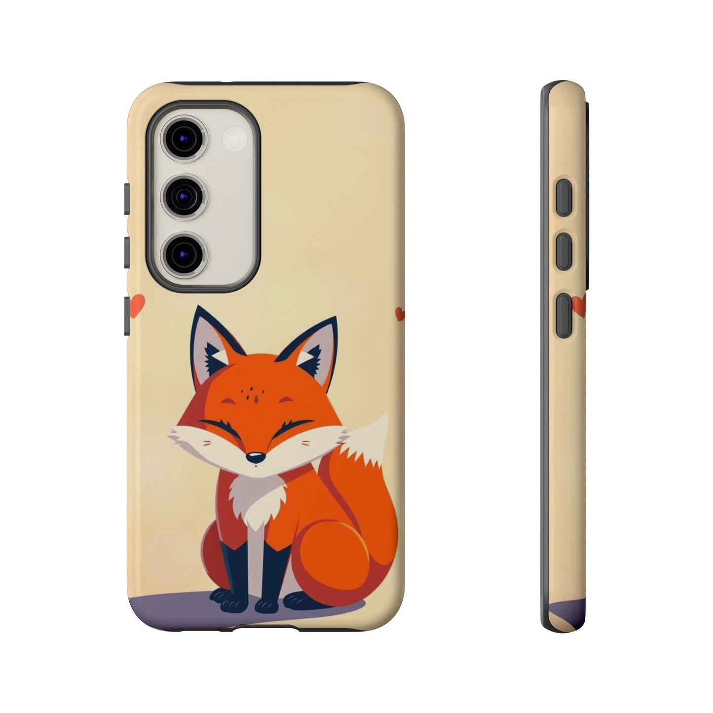 Samsung Galaxy S23 / Glossy Phone Case - Cute Fox Design Phone Case