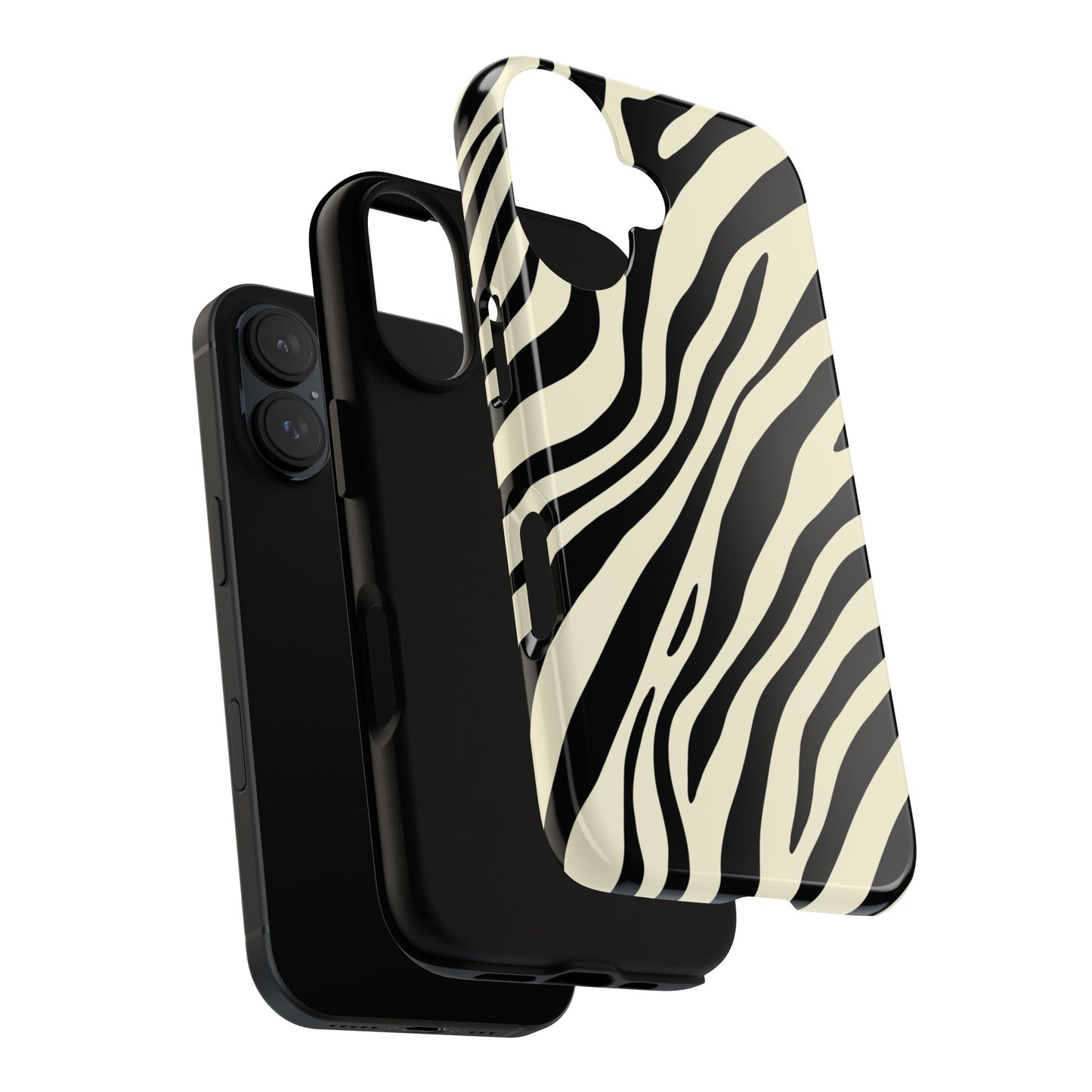 Modern Neutral Zebra Print Phone Case