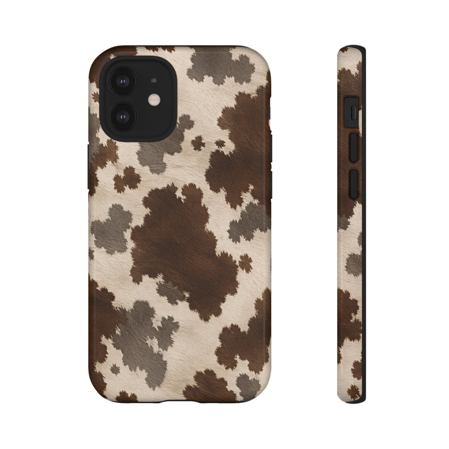 Stylish Mocha Cow Print Phone Case