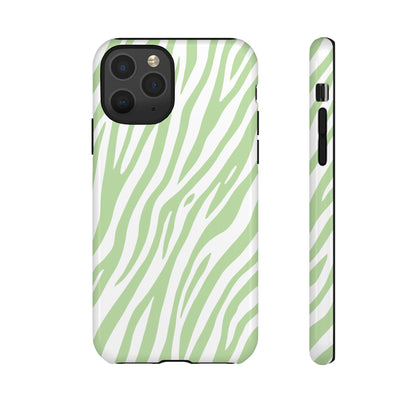 Mint Tiger Print Phone Case