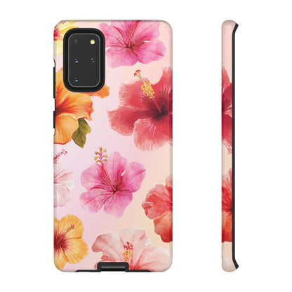 Samsung Galaxy S20+ / Glossy Phone Case - ’Pink Hibiscus Pattern #2’ Phone Case