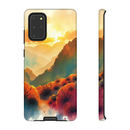 Samsung Galaxy S20+ / Glossy Phone Case - Ideallic Watercolour Sunset Design Phone Case