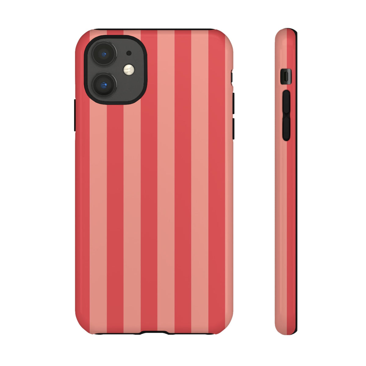 Light Pink Stripe Pattern Phone Case - Pink Phone Case - iPhone 11 / Glossy