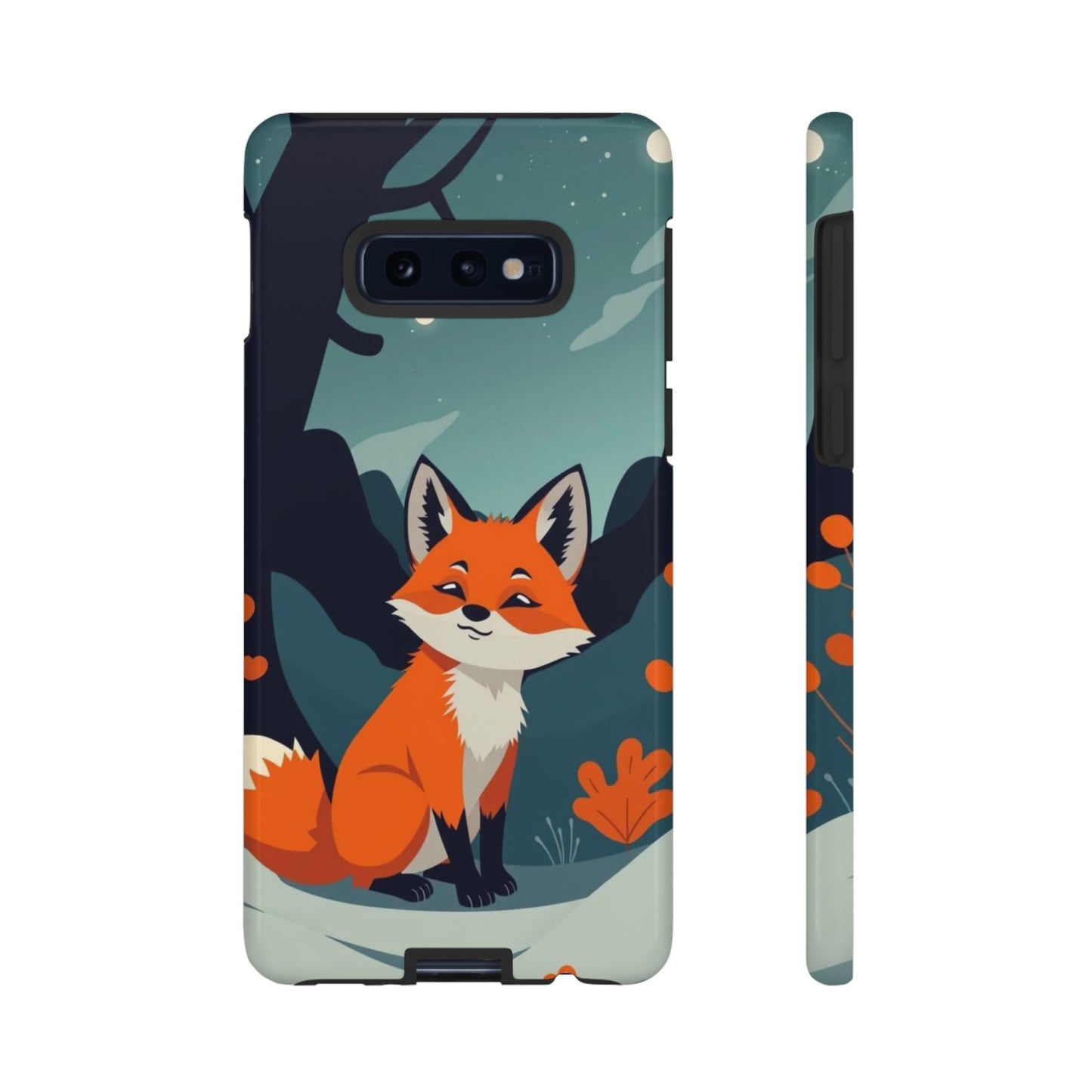 Samsung Galaxy S10E / Glossy Phone Case - Cute Fox Design Phone Case