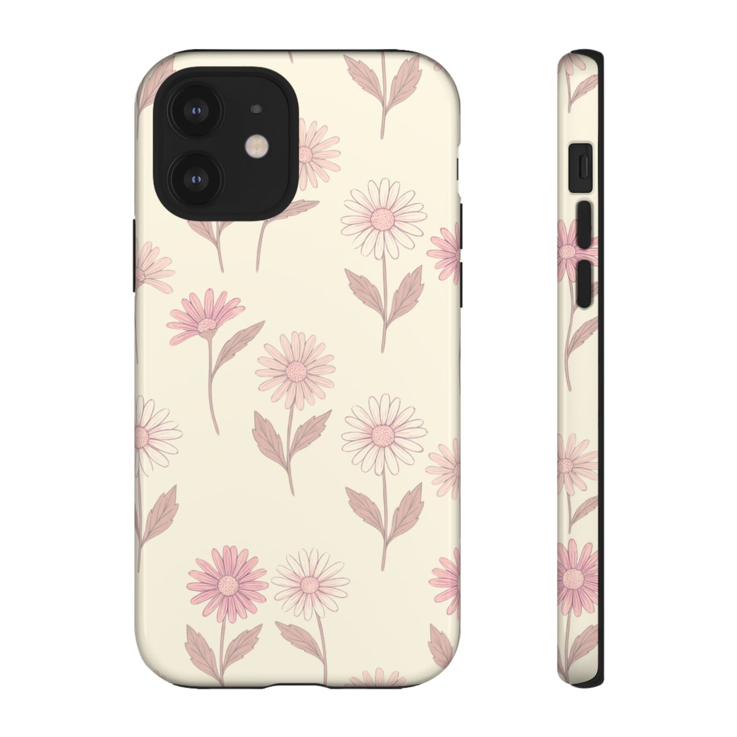 Pretty Blush Daisy Pattern Phone Case