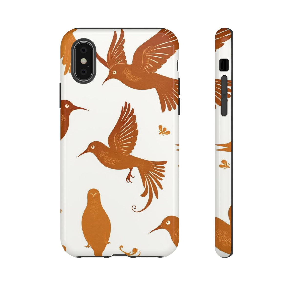 Abstract Bird Pattern Phone Case - Multicolor Phone Case - iPhone X / Glossy