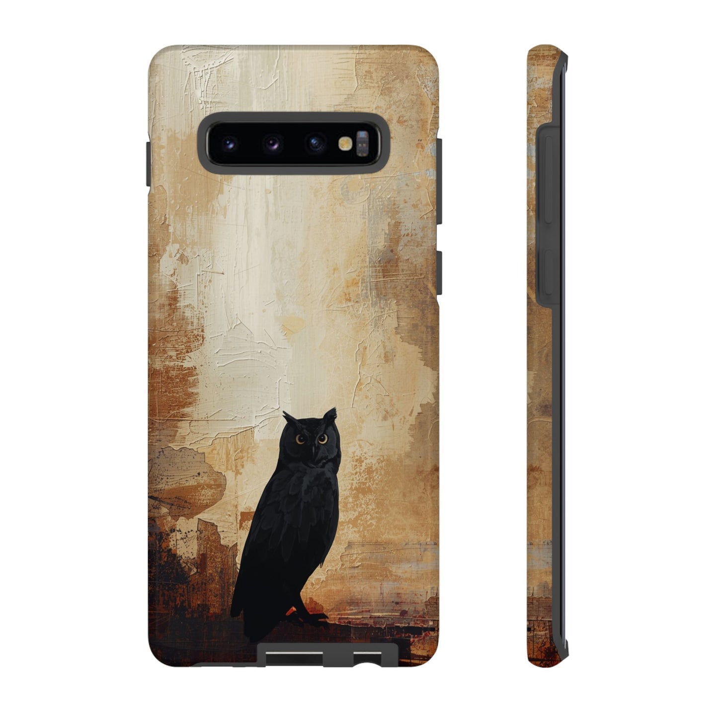 Samsung Galaxy S10 Plus / Glossy Phone Case - Beautiful Abstract Owl Design Phone Case