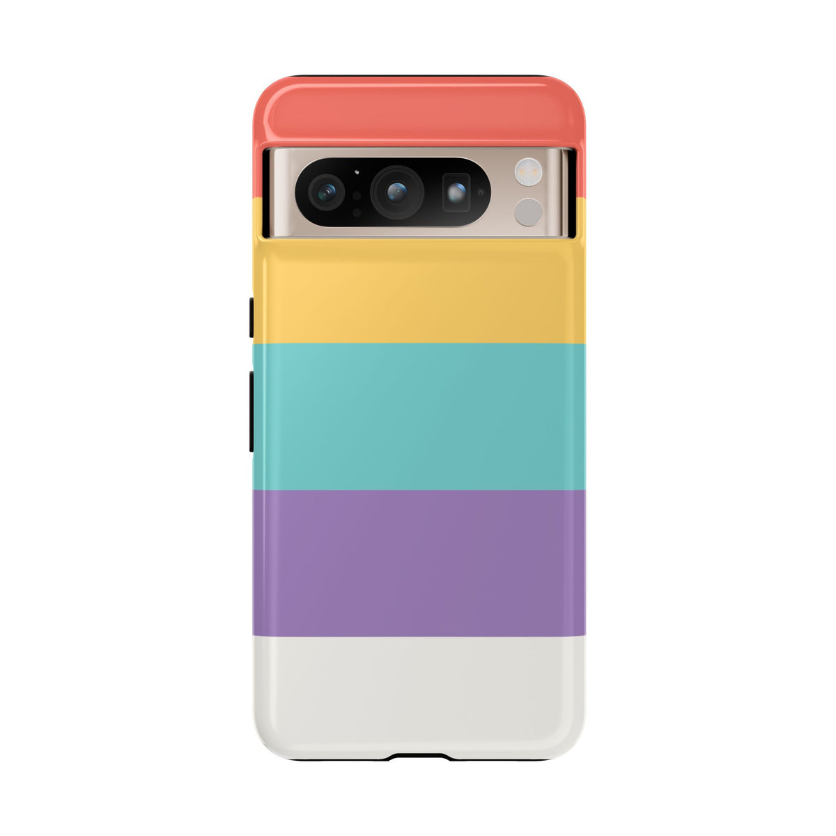 Pastel Rainbow Stripe Pattern Phone Case - Phone Case - Google Pixel 8 Pro / Glossy