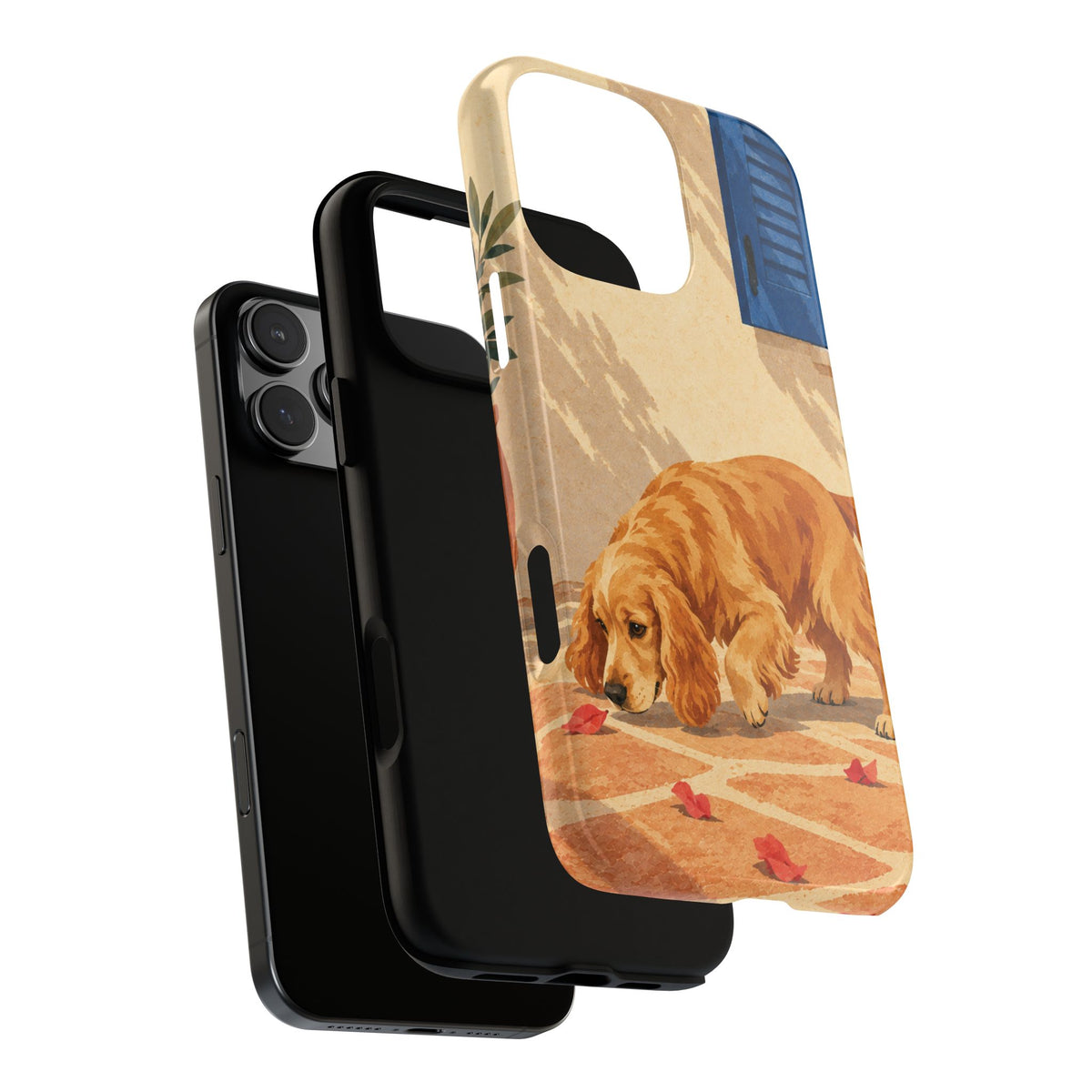 Cocker Spaniel Scent Trail Phone Case - Multicolor Phone Case