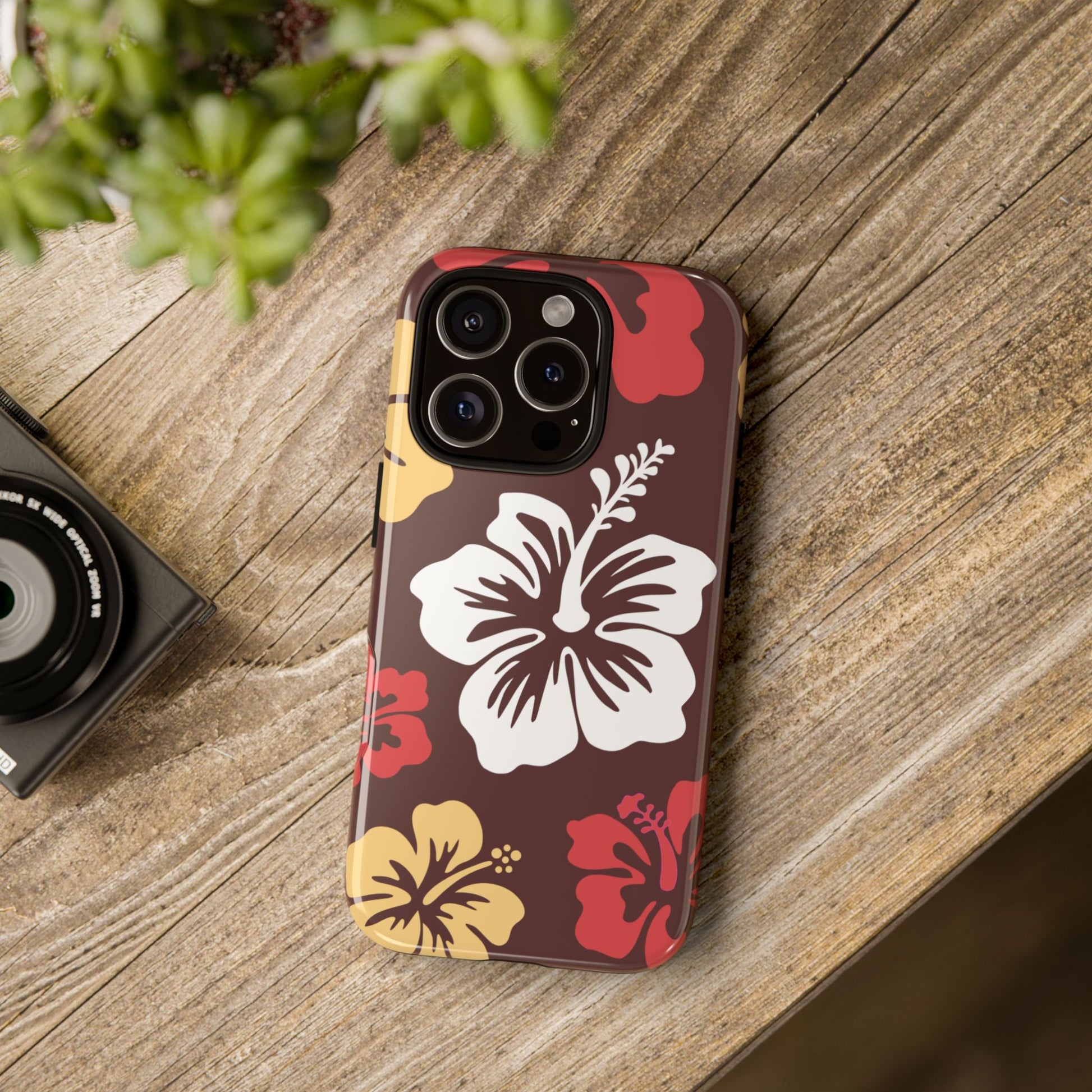 Phone Case - ’Hibiscus Retro Pattern #2’ Phone Case