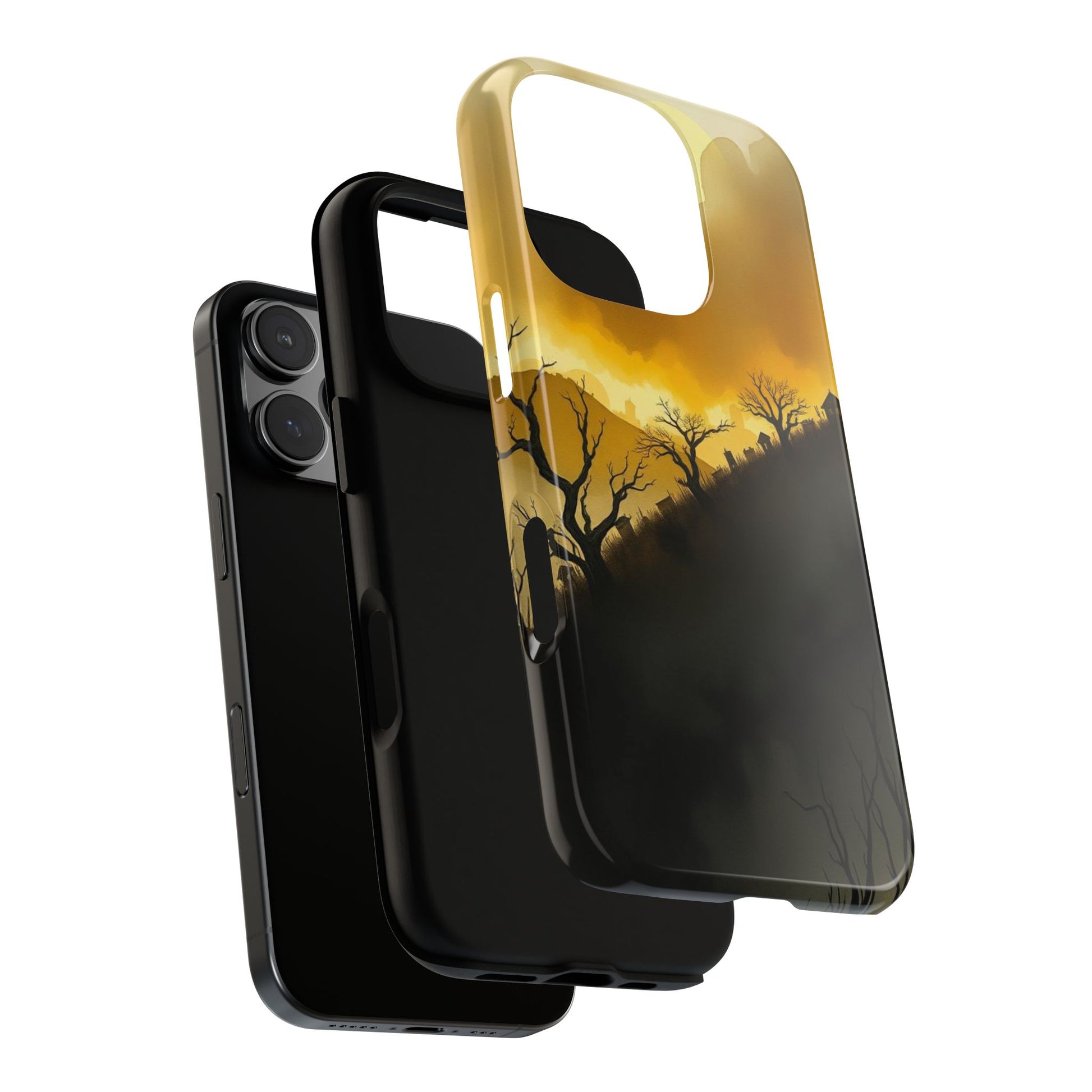 Phone Case - Eerie Graveyard Watercolour Design Phone Case