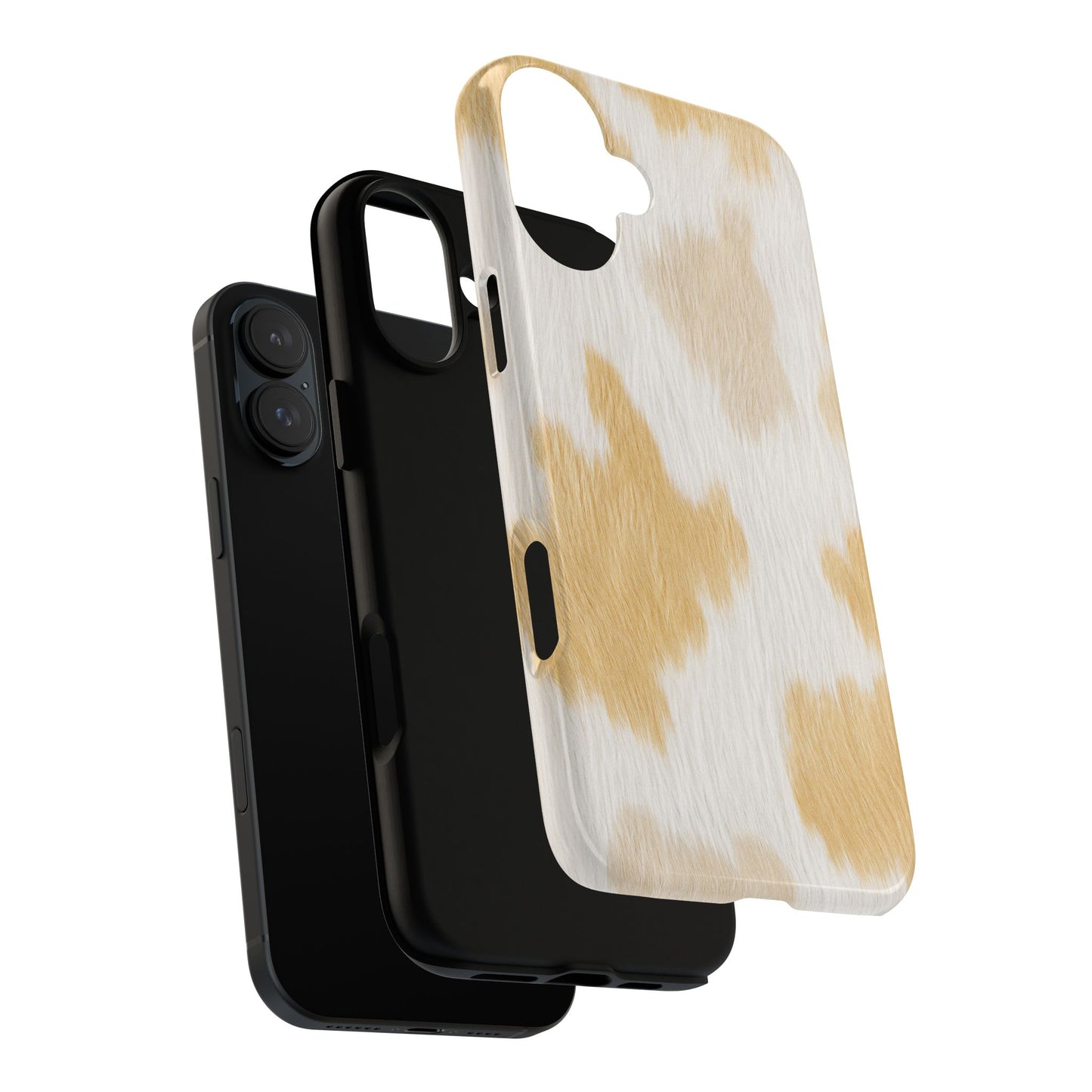Golden Honey Cow Print Phone Case