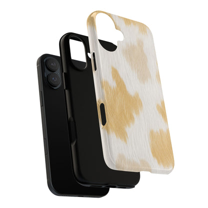 Golden Honey Cow Print Phone Case