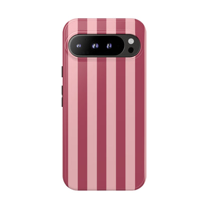 Pink Stripe Pattern Phone Case - Pink Phone Case - Google Pixel 9 Pro XL / Glossy