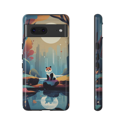 Google Pixel 7 / Glossy Phone Case - Stylised Panda Design Phone Case