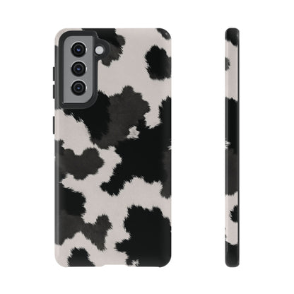 Modern Monochrome Cow Print Phone Case