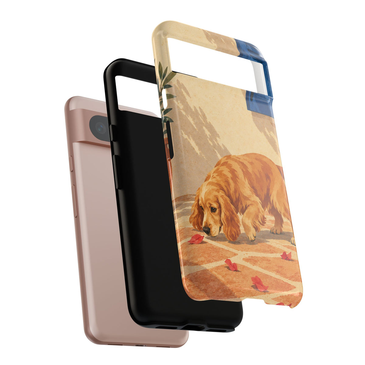 Cocker Spaniel Scent Trail Phone Case - Multicolor Phone Case