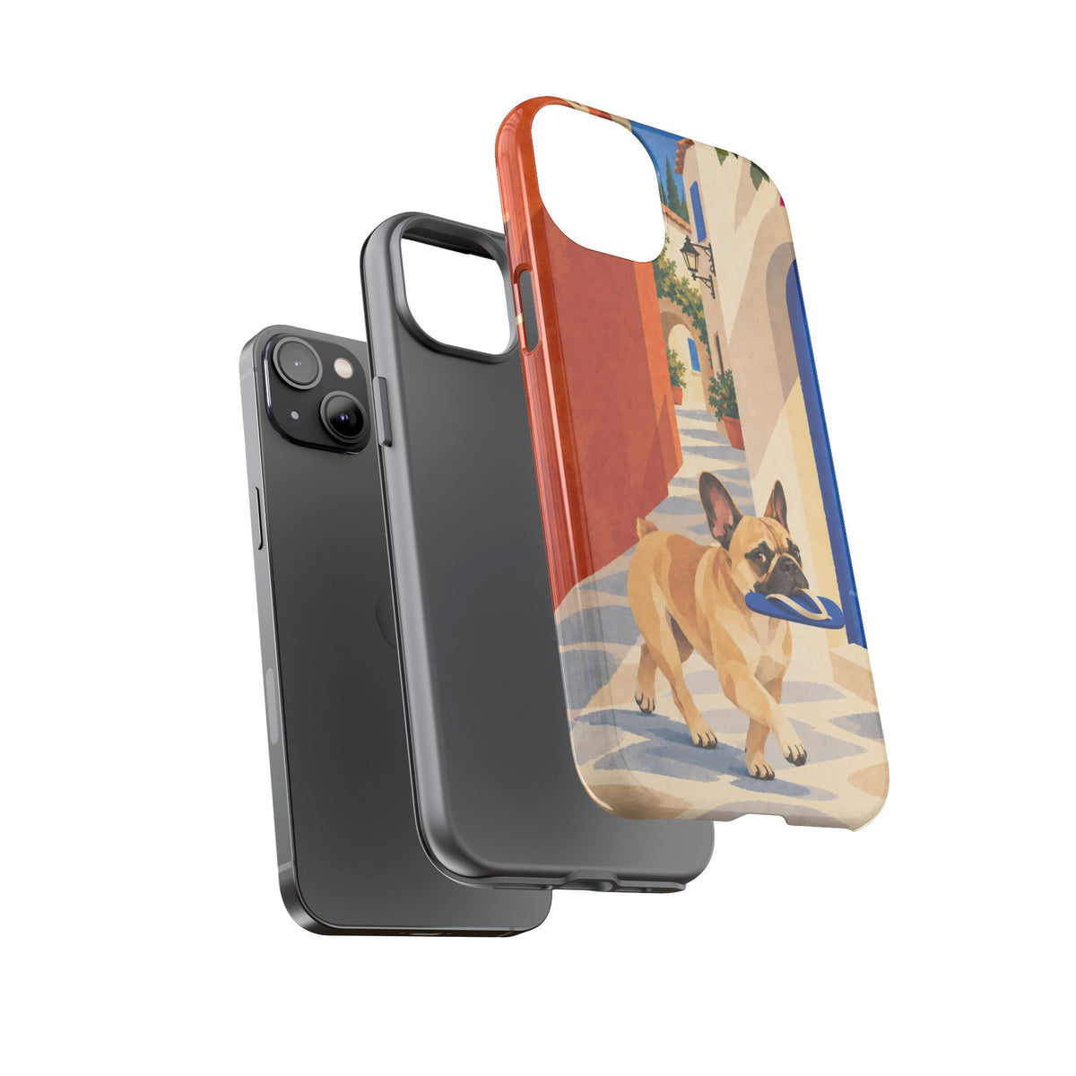 French Bulldog Quiet Lane Phone Case - Multicolor Phone Case