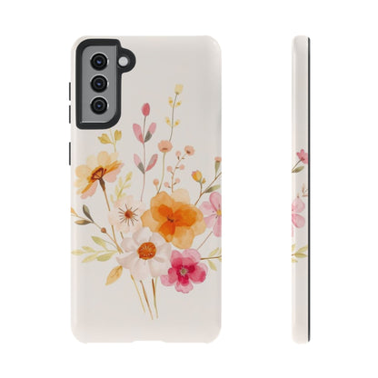 Boho Chic Watercolour Flower Pattern Phone Case - Multicolor Phone Case - Samsung Galaxy S21 Plus / Glossy