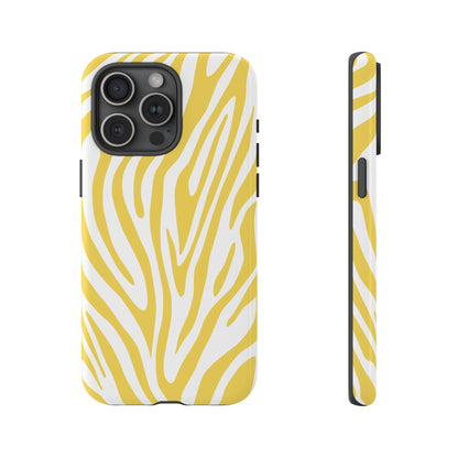 Graphic Yellow Tiger Print Phone Case