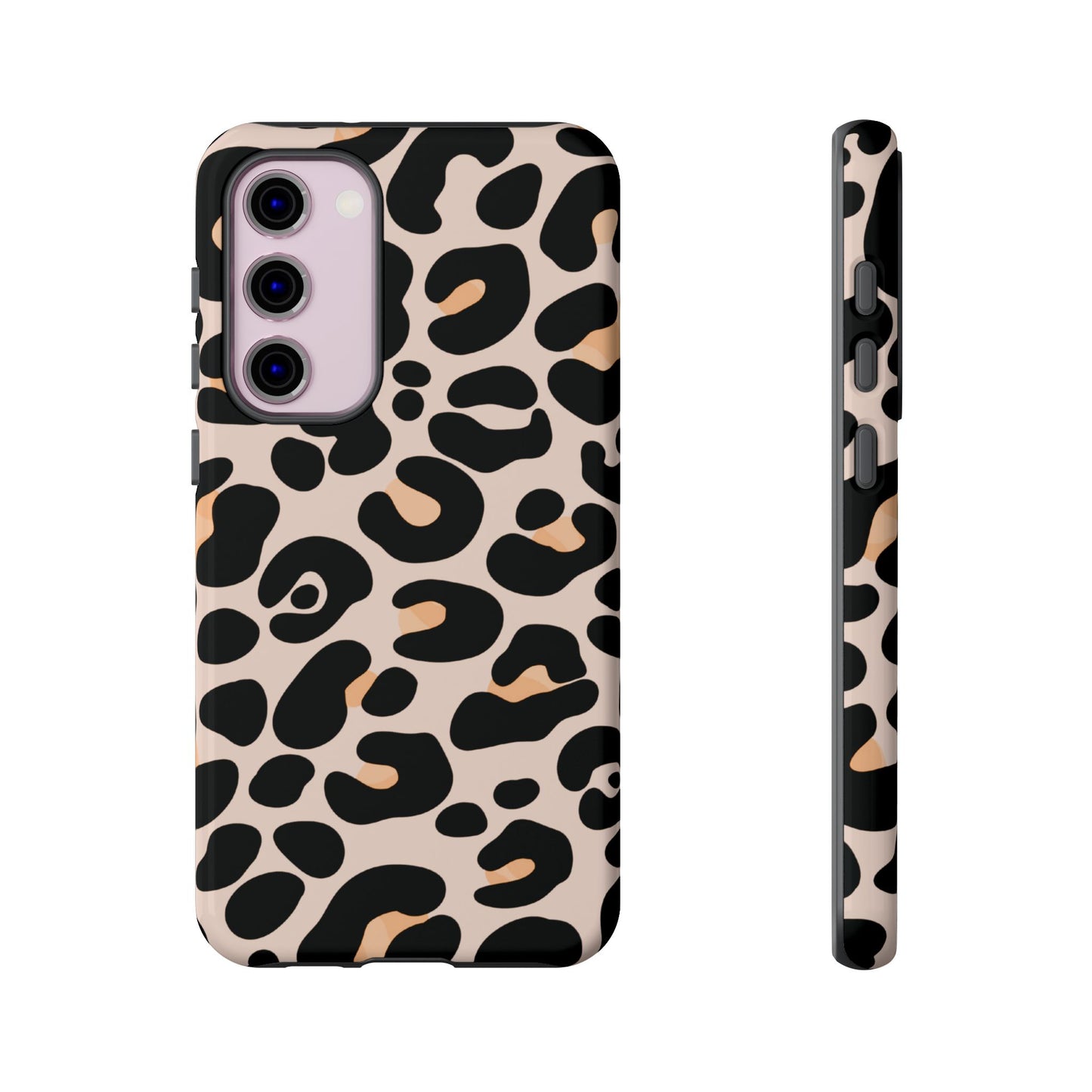 Elegant Peach Leopard Print Phone Case