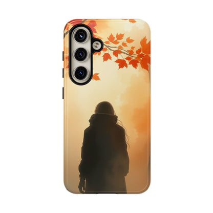 Samsung Galaxy S24 / Glossy Phone Case - Watercolour Mysterious Woman Phone Case