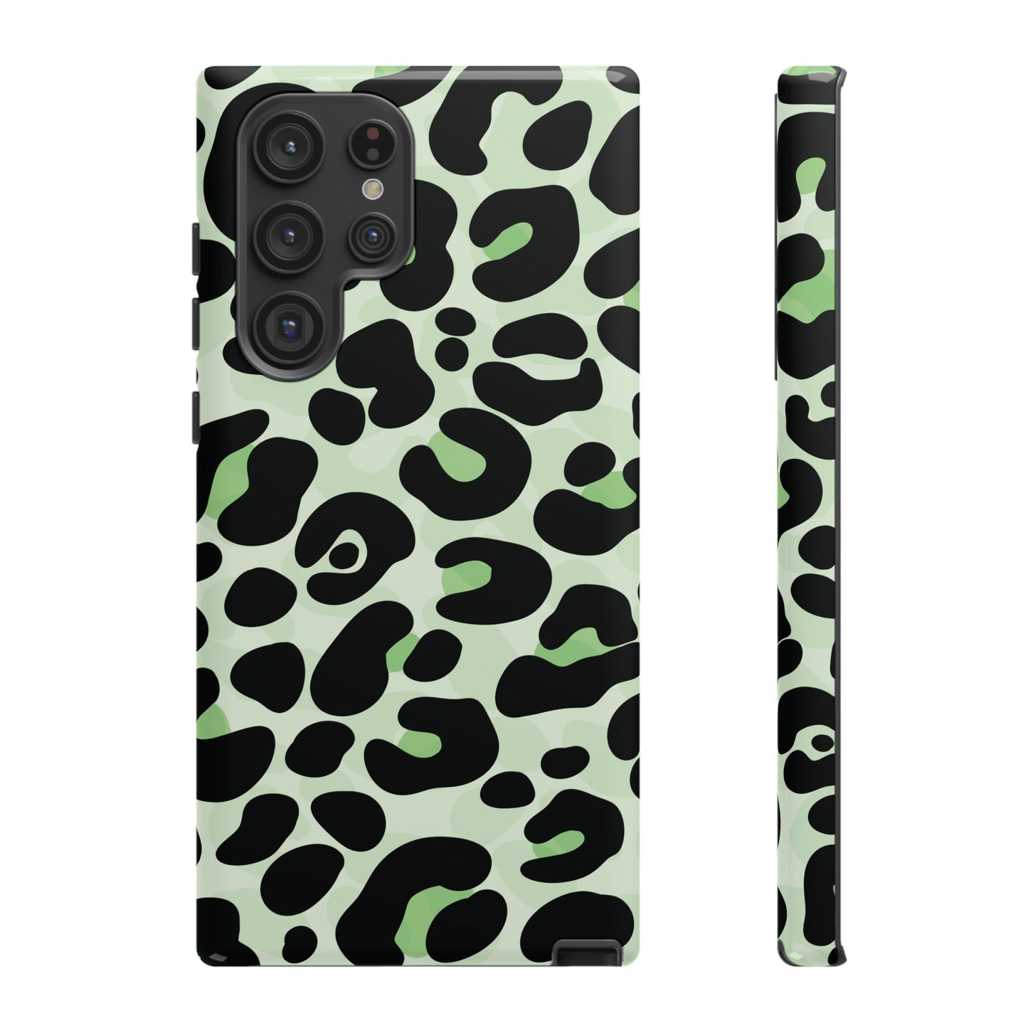 Chic Sage Leopard Print Phone Case