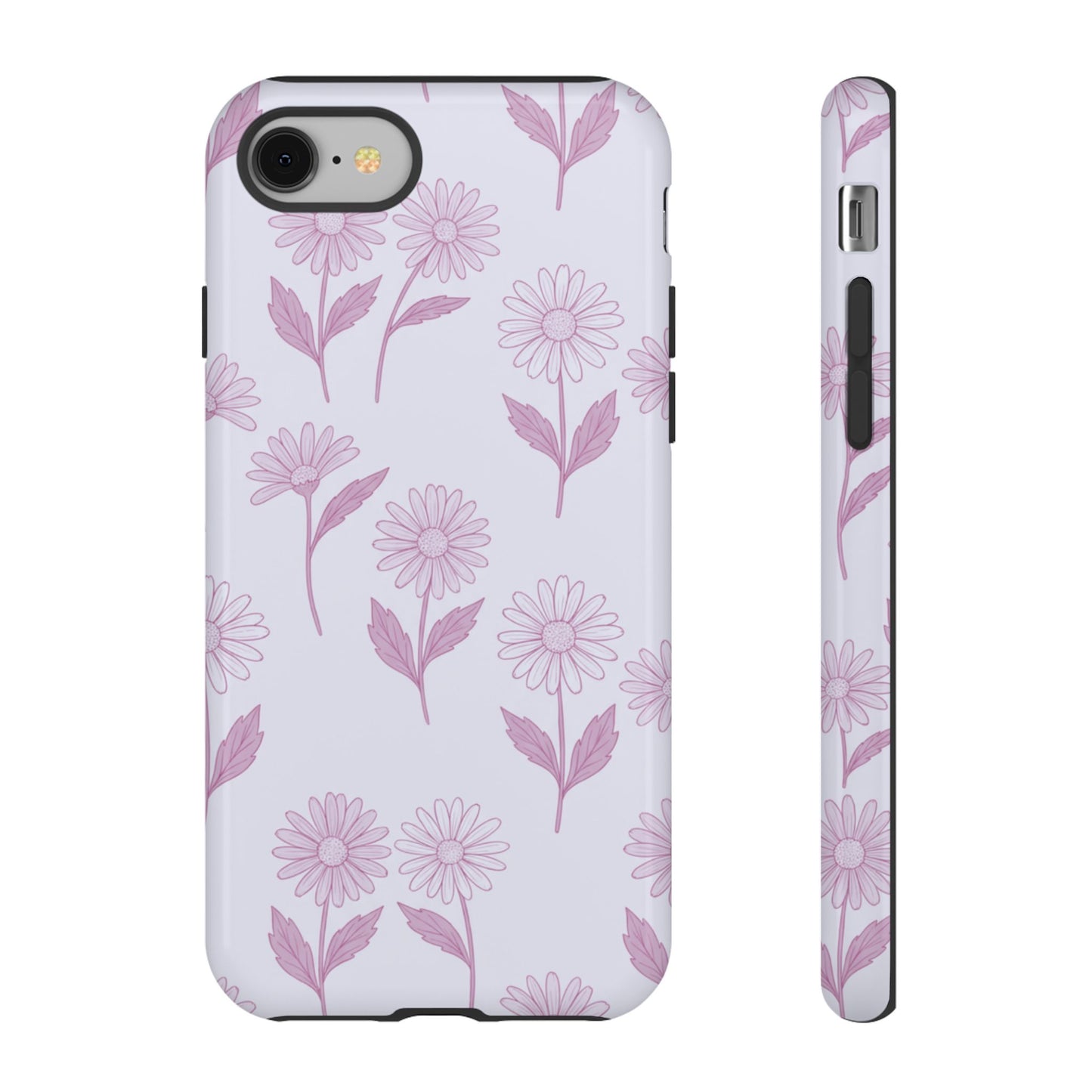 Pretty Lilac Daisy Pattern Phone Case