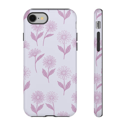 Pretty Lilac Daisy Pattern Phone Case