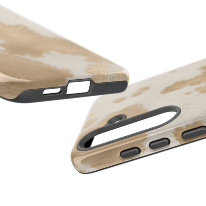 Elegant Champagne Cow Print Phone Case