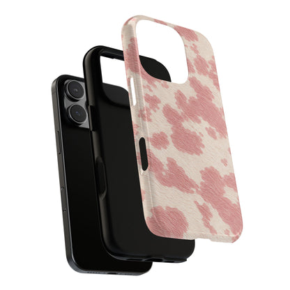 Pretty Blush Cow Print Phone Case