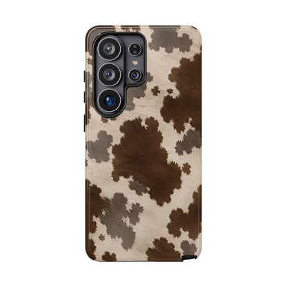 Stylish Mocha Cow Print Phone Case