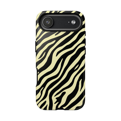 Stylish Neutral Zebra Print Phone Case