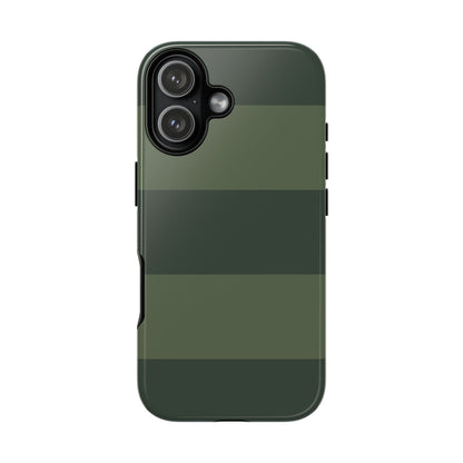Green Horizontal Stripe Pattern Phone Case - Green Phone Case - iPhone 17 / Glossy
