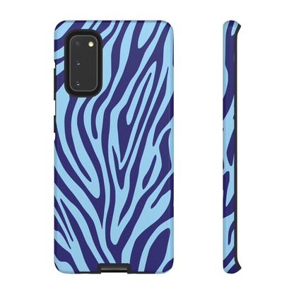 Boutique Sky Blue Tiger Print Phone Case