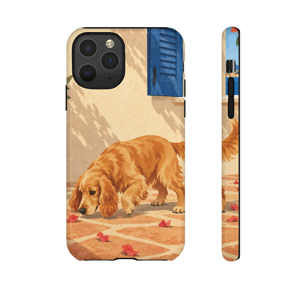 Cocker Spaniel Scent Trail Phone Case - Multicolor Phone Case - iPhone 11 Pro / Glossy
