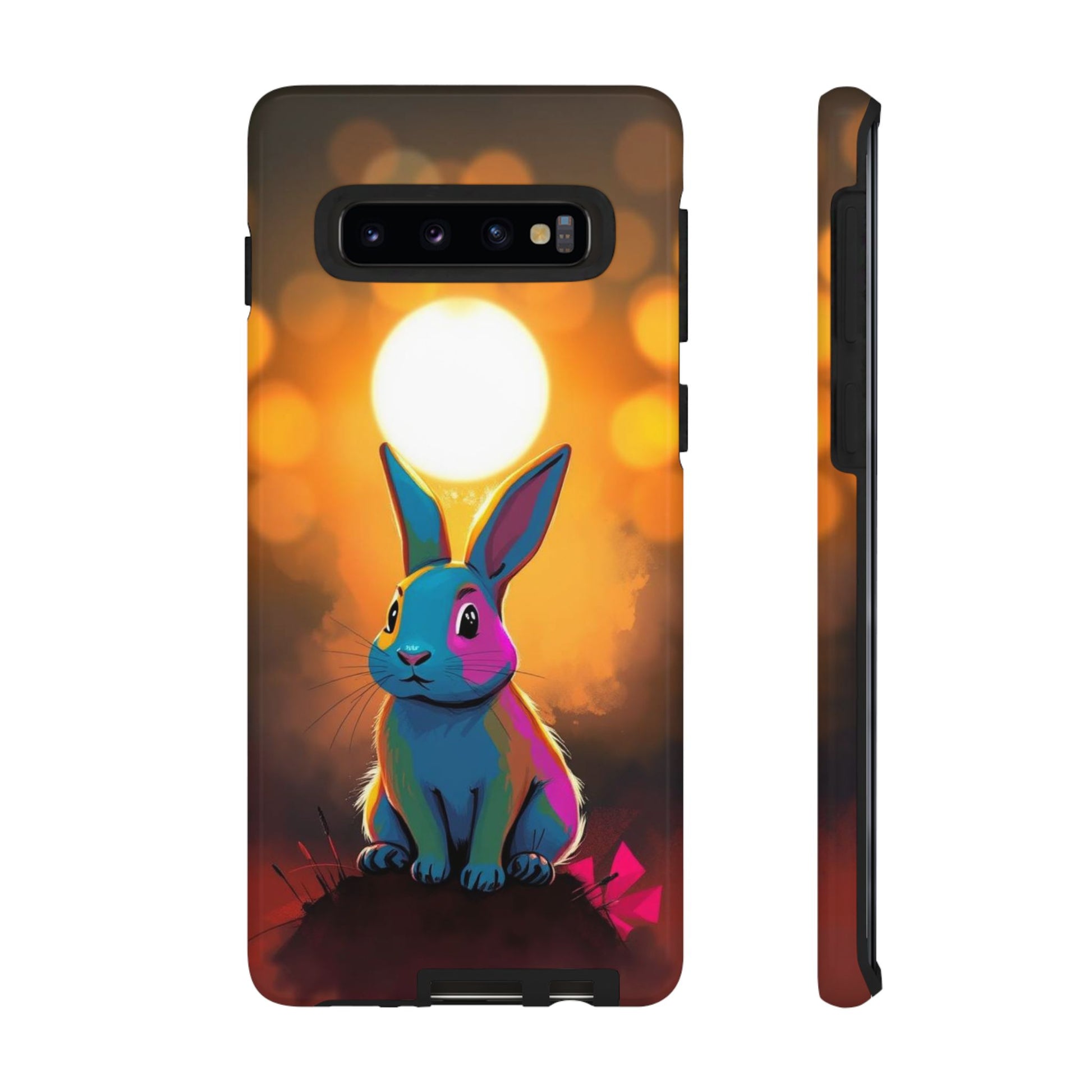 Pop Art Rabbit Design Phone Case - Multicolor Phone Case - Samsung Galaxy S10 / Glossy