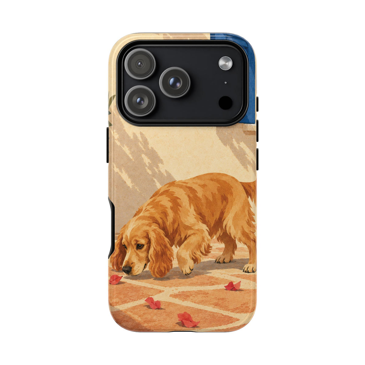 Cocker Spaniel Scent Trail Phone Case - Multicolor Phone Case - iPhone 18 Pro / Glossy