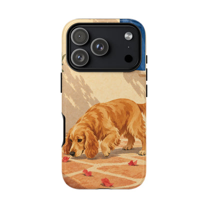 Cocker Spaniel Scent Trail Phone Case - Multicolor Phone Case - iPhone 18 Pro / Glossy
