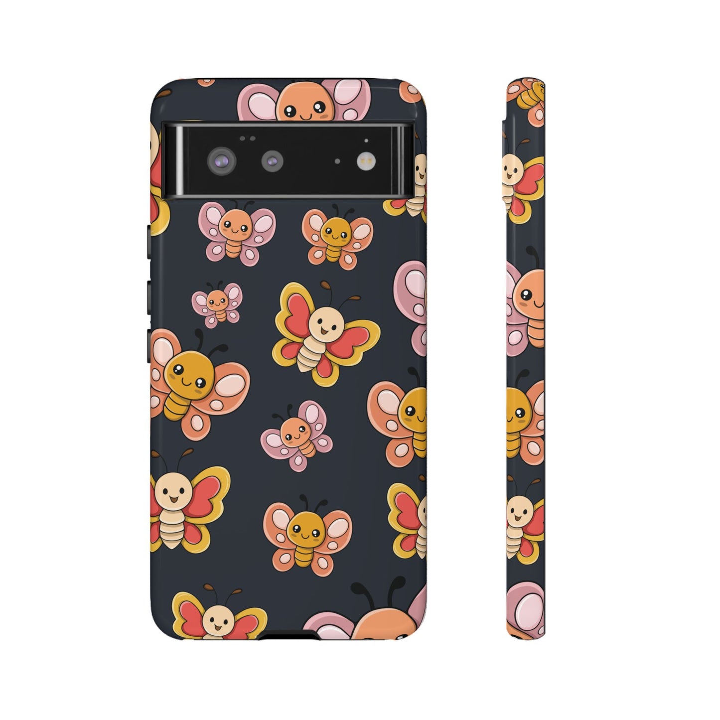 Grey Butterfly Sticker Design Phone Case - Grey Phone Case - Google Pixel 6 / Glossy