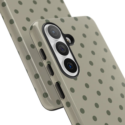 Green & Dark Green Dot Pattern Phone Case