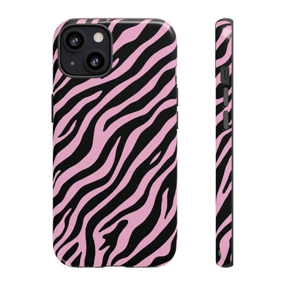 Stylish Blush Zebra Print Phone Case