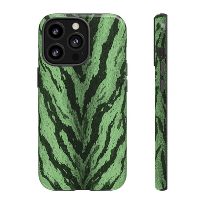 Sage Tiger Print Phone Case
