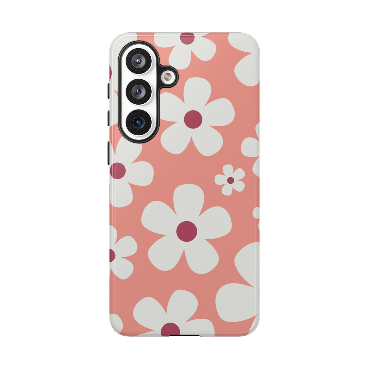 Cute Pink Daisy Pattern #2 Phone Case - Pink Phone Case - Samsung Galaxy S26 Plus / Glossy