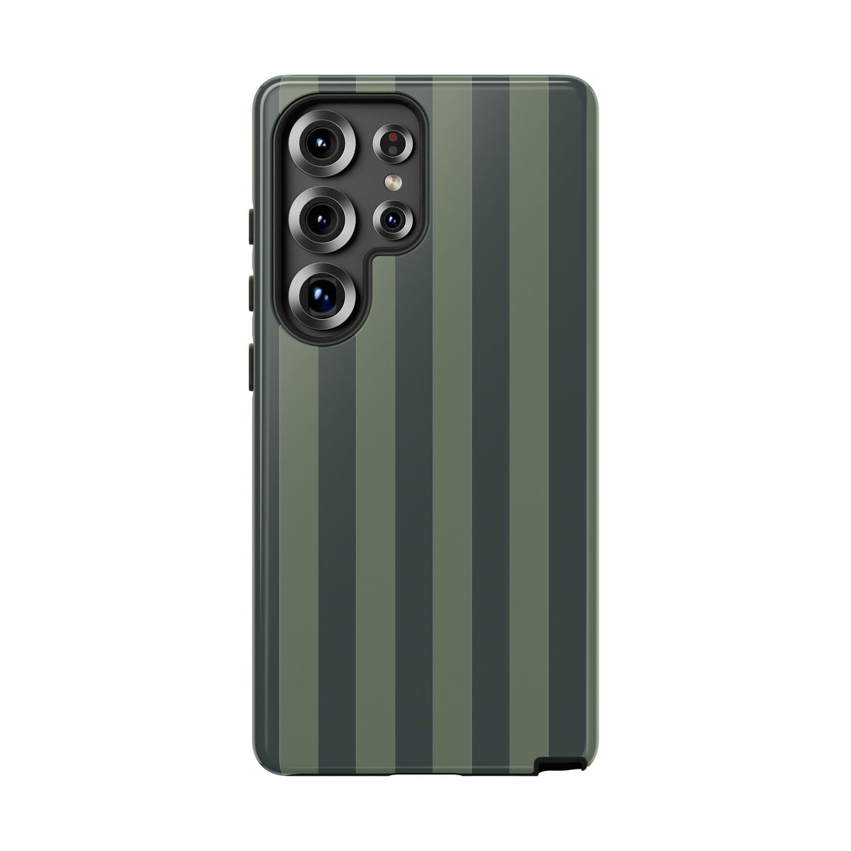 Dark Green Stripe Pattern Phone Case - Green Phone Case - Samsung Galaxy S25 Ultra / Glossy