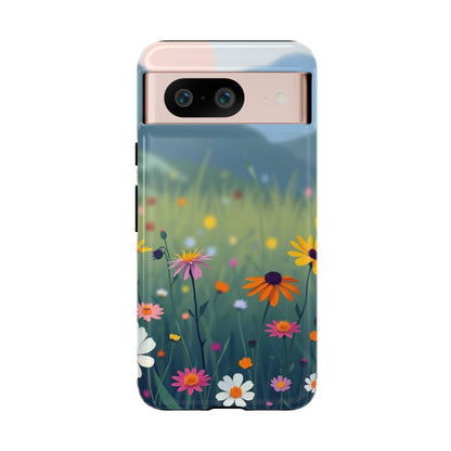 Vibrant Meadow Design Phone Case - Multicolor Phone Case - Google Pixel 8 / Glossy