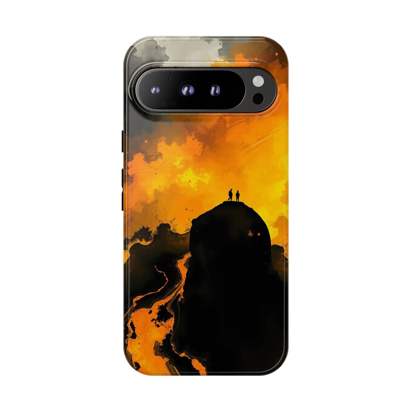 Google Pixel 9 Pro XL / Glossy Phone Case - Gothic Watercolour Scene Phone Case