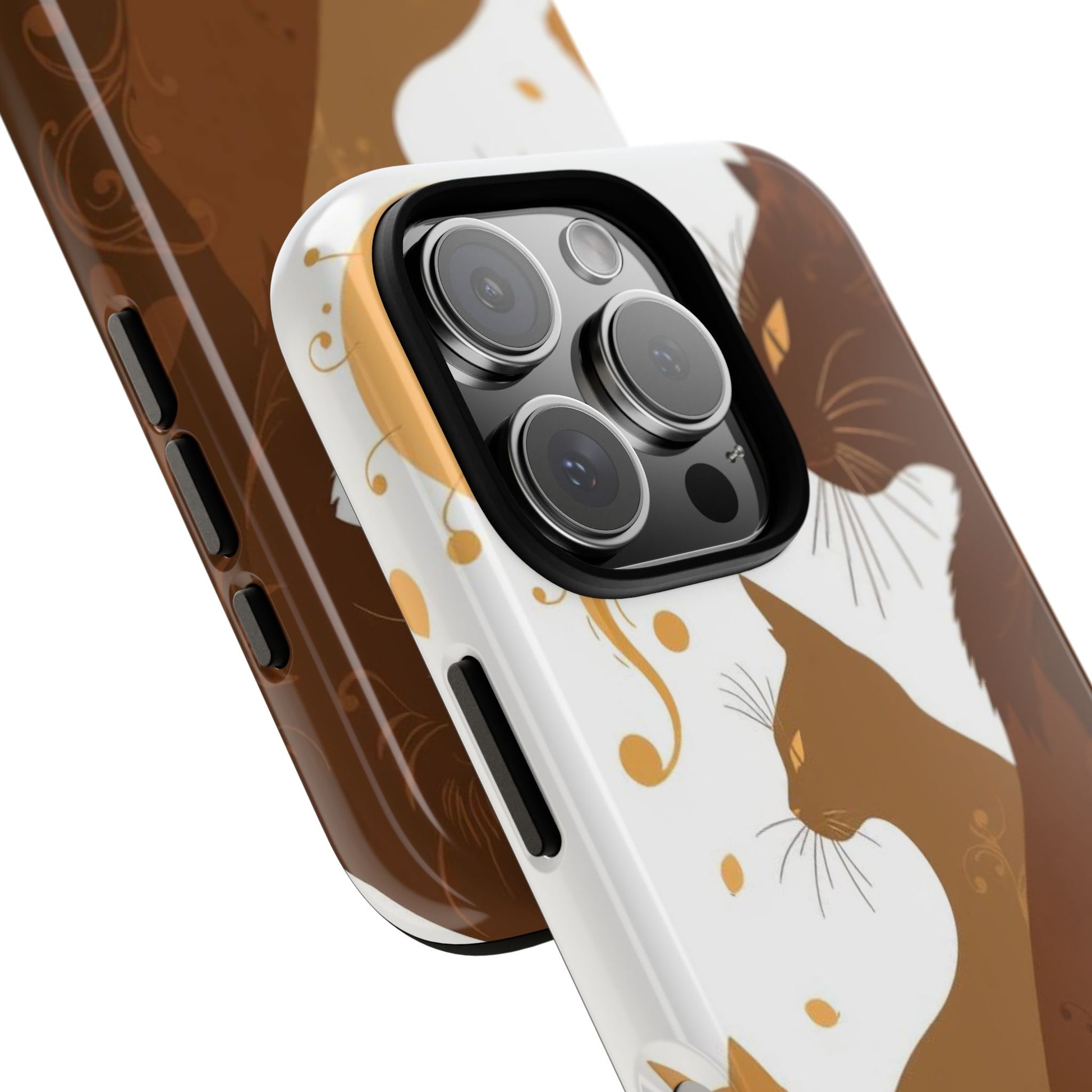 Phone Case - Abstract Cat Pattern Design Phone Case